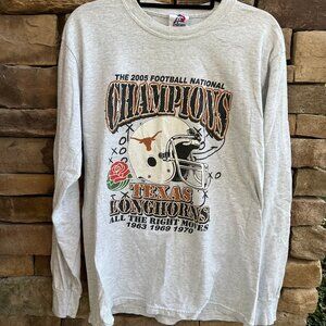 Vintage 2005 Texas Champions Long Sleeve Tee Shirt Size M